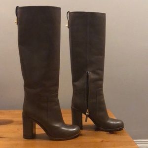 Fendi “goldmine” knee high leather boots, size 37